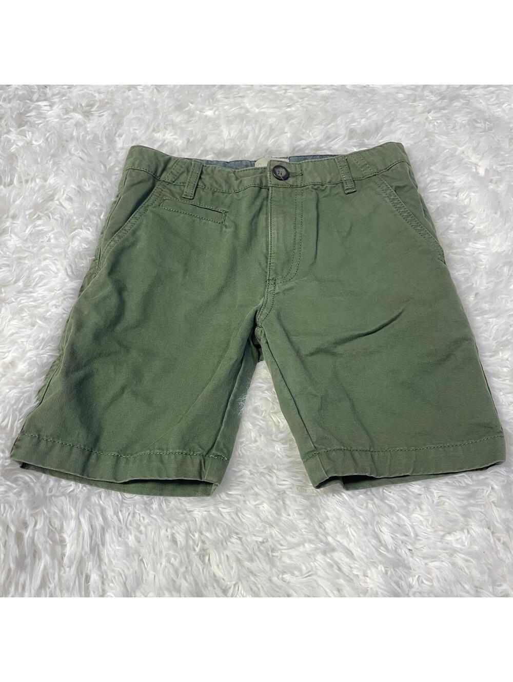 Boden Boys 9Y Green Chino Shorts 100% Cotton